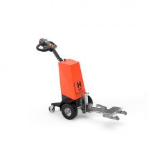 Tracteur de remorquage avec pince de chariot danoise